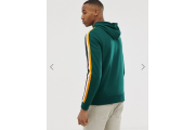 River Island hoodie with regal tape design in green